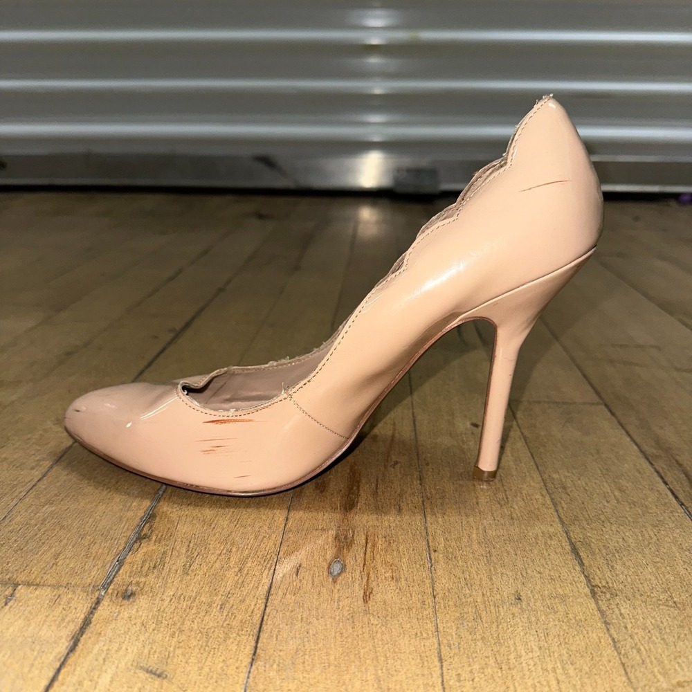 Betsey Johnson Stiletto Pumps Women's 9.5 Pink PU Leather High Heels Pointed Toe - Picture 6 of 10